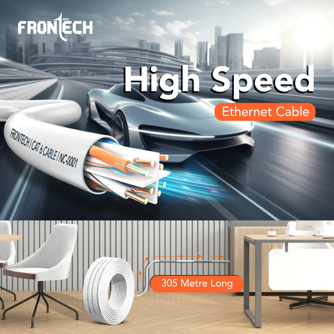 Frontech Cat6 Ethernet Cable/LAN Cable/Network Cable (NC-0001) Frontech Cat6 Ethernet Cable/LAN Cable/Network Cable (NC-0001)